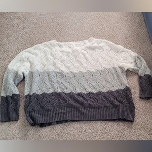 Women’s Ombre Cable Knit Sweater
